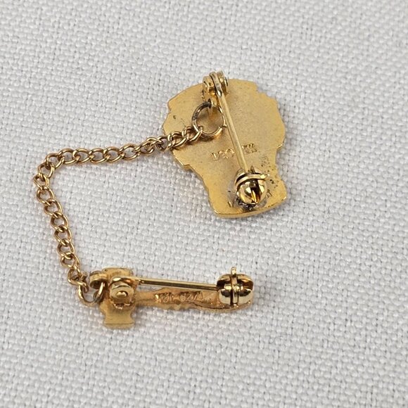 1/20th 12k Gold Past Regent Women Of The Moose Brooch Pin - Picture 4 of 7